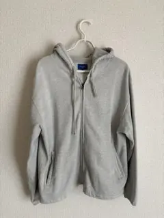 BEAMS グレー ジップパーカー