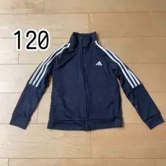 120 adidas ジャージ上 ネイビー