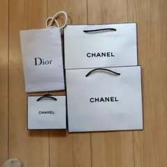 CHANEL Dior ショップ袋 紙袋 4枚セット