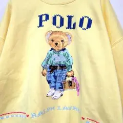 希少 POLO RALPH LAUREN ポロベア 刺繍 スウェット トレーナー