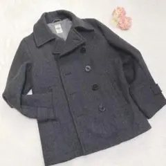 HARVARD ピーコート M グレー　アウター　ジャケット　オフィス　メンズ