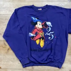 90's ファンタジアDisney World 25周年記念 ミッキースウェット