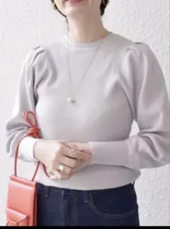 SHIPS シップス スイスオーガニックコットンパフスリーブ