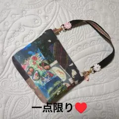 フランシュリッペ…パッチワーク柄 持ち手付きポーチ…一点限り♥