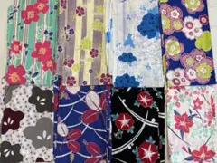 8着 浴衣まとめ売り 綿 中古 フリーサイズ - メルカリ