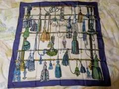 HERMES エルメス カレ90 Pasementerie 紐飾り シルク 大判