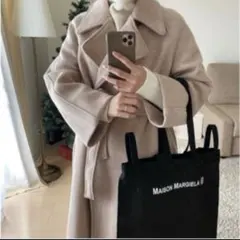 レディース ベルト付き ロングコート ガウンコート フリーサイズ