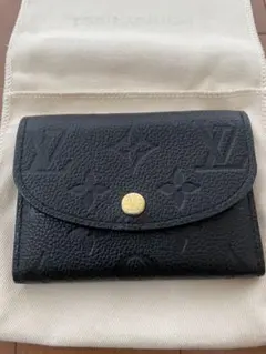 訳ありLOUIS VUITTON ポルトモネロザリ ブラック ルイヴィトン財布
