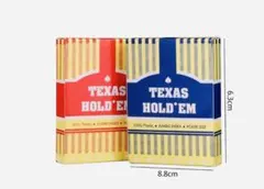 QEZEZAトランプ 青2点セット TEXAS HOLD`E PVC製 防水