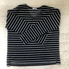 ボーダーカットソー