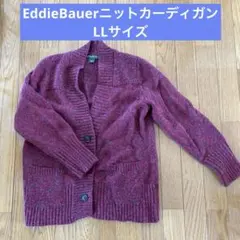 Eddie Bauer 赤系 長袖ニットカーディガン