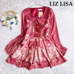 希少✨未使用タグ付き♡リズリサ　花柄＆チェック柄　ミニワンピース　平成　Y2K