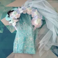 ディズニー ハロウィン ホーンテッドマンション ミニー 花嫁カチューシャ