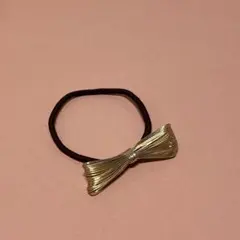 メタルリボン ヘアゴム