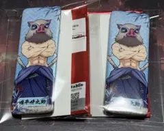 鬼滅の刃 中国限定 国風服 スクエア缶バッジ　嘴平伊之助　2点セット