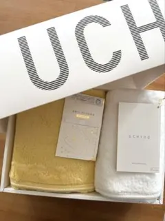 さくらんぼ様専用)UCHINO しあわせタオルセット イエロー ホワイト　ウチノ