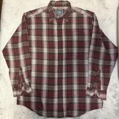 Woolrich 90s チェック柄 長袖 ネルシャツ L