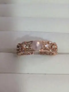 クンツァイトデザインリング✨️