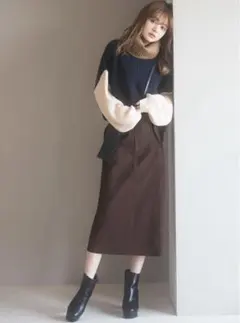 GRL グレイル ウールタッチタイトスカート[k8317t] ロングスカート
