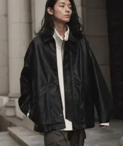 WYM ARTIFICIAL GRAIN MILITARY BLOUSON