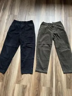 コーデュロイ ストレートパンツ 2色セット　GU