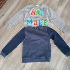 裏起毛トレーナー120サイズ　2枚セット