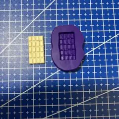 ミニチュアチョコ　バレンタイン　フェイク　デコ　粘土　型　シリコンモールド