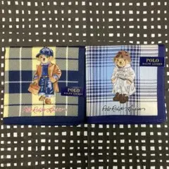 ポロラルフローレンハンカチ2枚　　　ポロベア　チェック