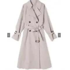 GRL ベルト付きバックプリーツトレンチコート