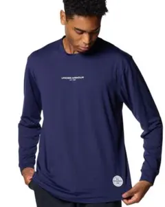 UAラッシュ オールパーパス ロングスリーブシャツ　Lサイズ　ネイビー