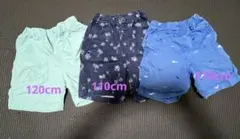 120サイズ 110サイズ　ハーフパンツ 3点セット