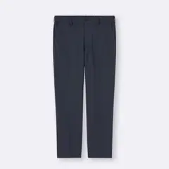 【極美品✨】ウォッシャブルテーパードトラウザー GU スラックス ネイビーのサムネイル