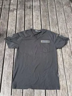 AVIREX U.S.A. ミリタリーポケットTシャツ ブラック L