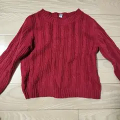 UNIQLO キッズ セーター 110 レッド