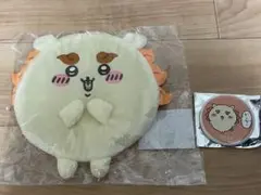 ちいかわ　まんまるポーチ　缶バッジ　シーサー
