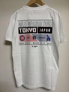 MLB 東京シリーズ ドジャース カブス 大谷翔平 鈴木誠也 Tシャツ ホワイト