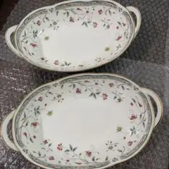 Noritake ノリタケ 花更紗 オーバルボウル 2枚 セットのサムネイル