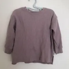 DAILY LINE パープル 長袖カットソー 100