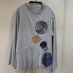 美品　慈雨　長袖カットソー　ネイビー　M-L　センソユニコ　チェック柄 2025年最新】センソユニコ慈雨カットソーの人気アイテム - メルカリ