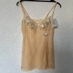 新品トリンプ花柄刺繍レースキャミソール 80