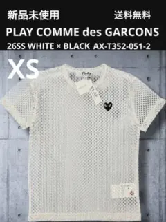 PLAY COMME des GARÇONS メッシュ Tシャツ ホワイト M - メルカリ