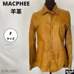 MACPHEE シープスキン 羊革 ジャケット シャツ 羽織 スリム きゃまるのサムネイル