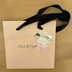 JILLSTUART ショップ袋 ベージュ 黒リボン