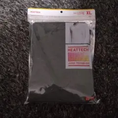 ユニクロ ヒートテック VネックT(九部袖) ダークグレー