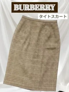 BURBERRY バーバリー　チェック柄 タイトスカート 42　ヴィンテージ