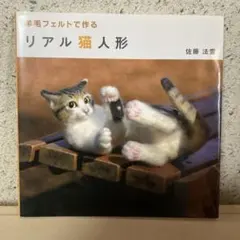 羊毛フェルトで作るリアル猫人形