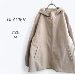 a3576▶グラシア　Aラインフードコート　ブルゾン【M】ベージュ　フェミニン