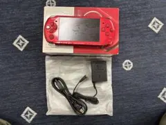 PSP-3000 ラディアントレッド 本体 ACアダプター付き