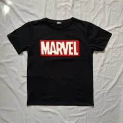 MARVEL マーベルロゴ サガラ刺繍 Tシャツ ブラック　M