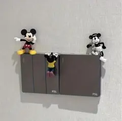 ミッキー・ミニー 壁掛けフィギュアセット